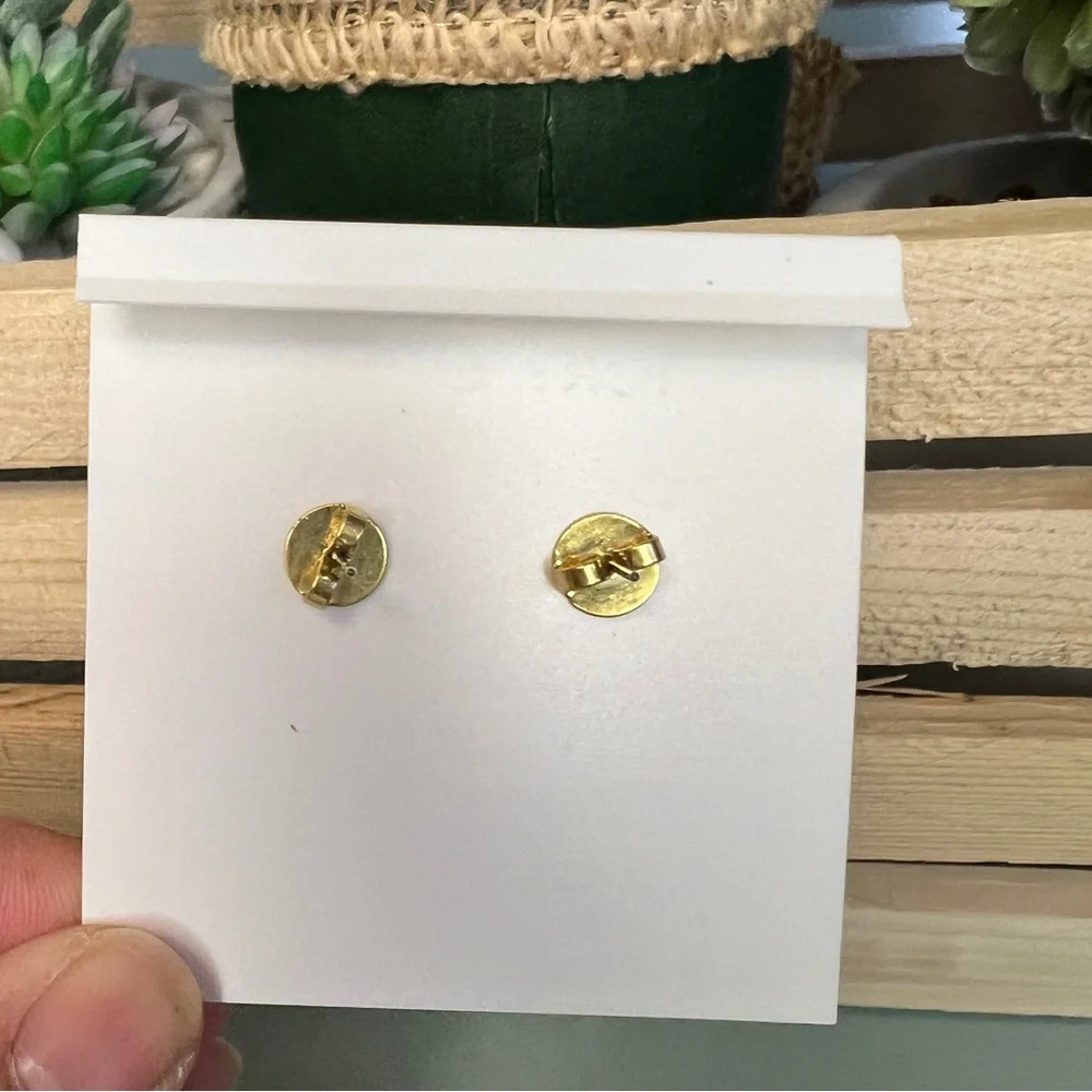 Tory Burch Roxanne Gold/Clear Tassel Earrings - Picture 3 of 3